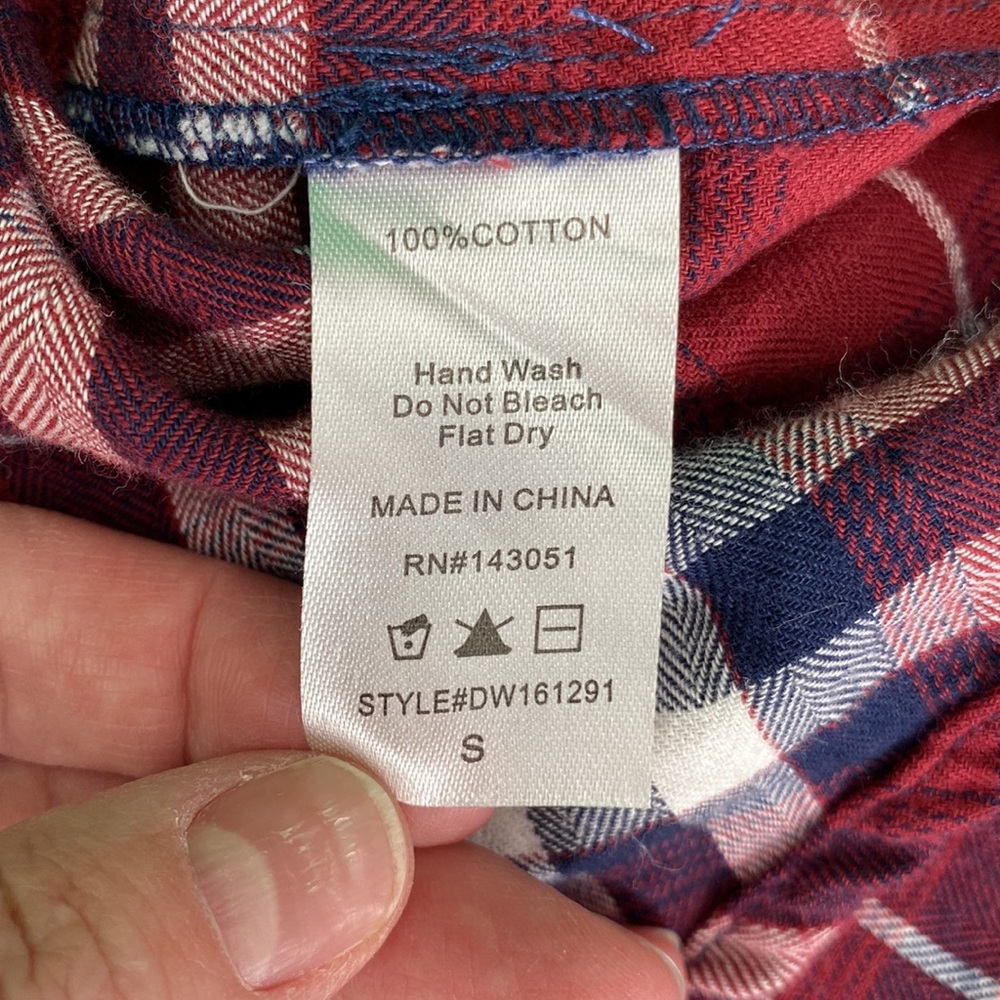 Windsor Burgundy Plaid Lace Up Tunic - Picture 13 of 13